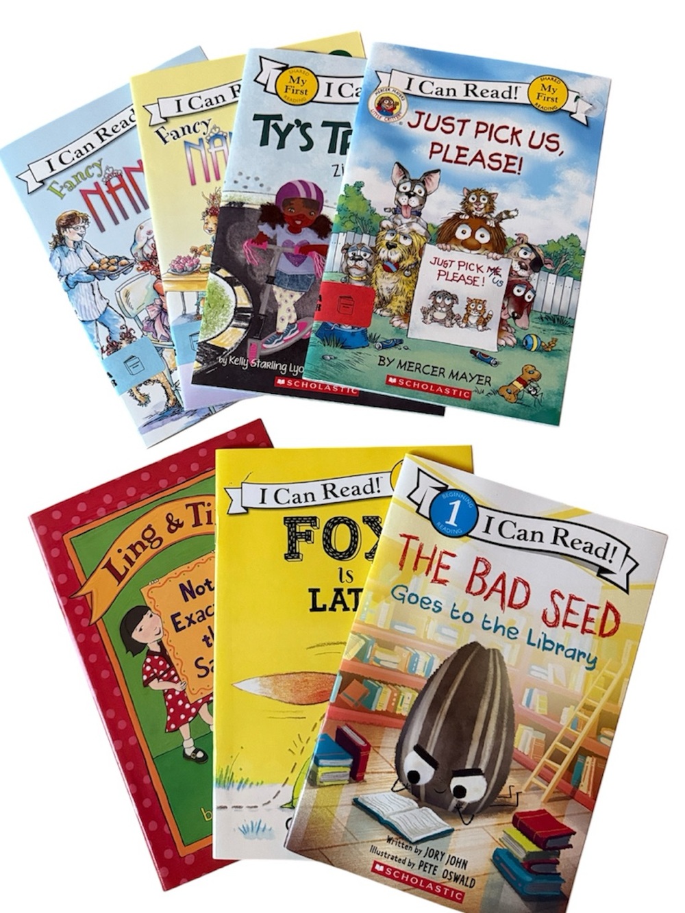 BUNDLE OF 7 CHILDREN’S STORYBOOKS SOFT COVER LEVEL 1 OF THE I CAN READ SERIES
